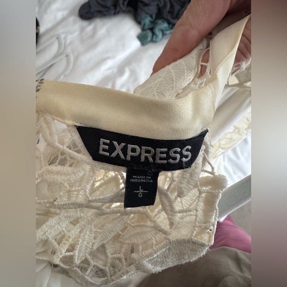 Express Long Sleeve Sheer Top - Picture 7 of 7